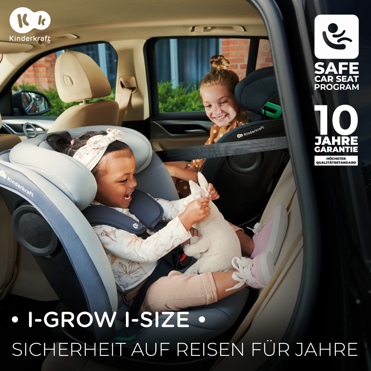 Kinderautositz I-GROW i-Size grün