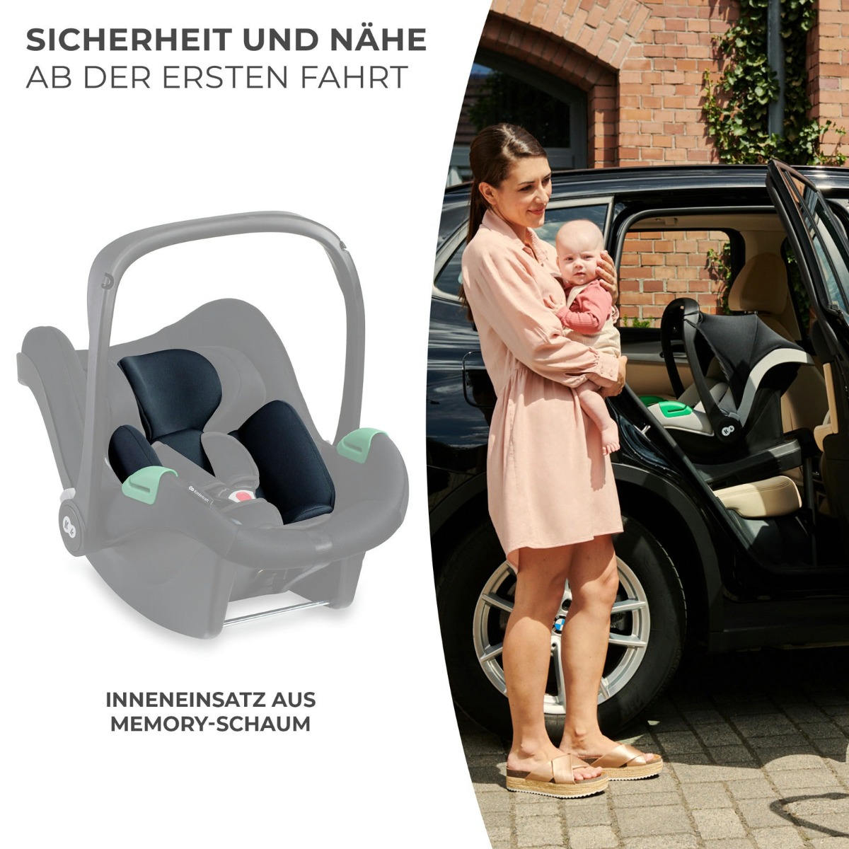 Kinderautositz mit Basisstation MINK PRO i-Size + MINK FX schwarz