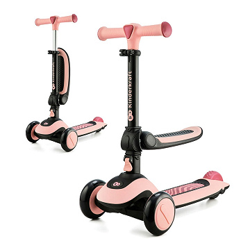  Laufrad und Dreirad-Roller HALLEY rosa